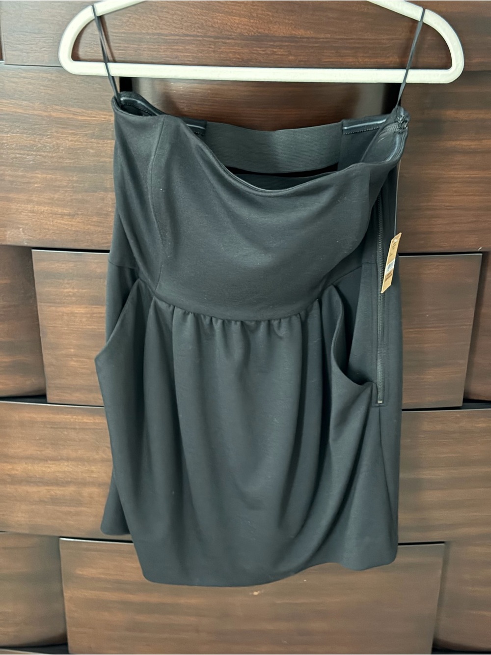 NWT RACHEL Rachel Roy Boy Meets Girl Strapless Mini Dress | Black | 12